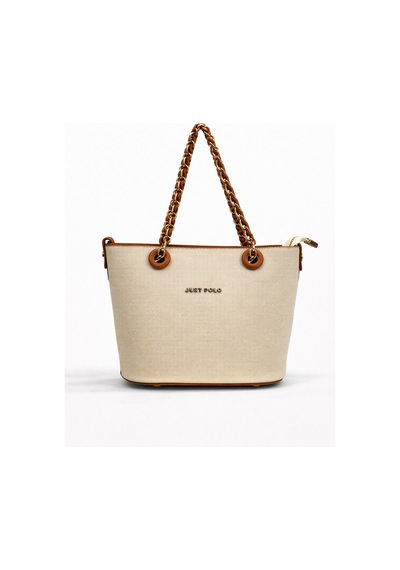Just Polo Çapraz Askılı Kadın Çantası Krem-taba 6054 Krem