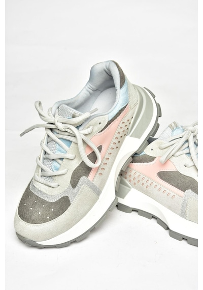 Fox Shoes S312212809 Gri Spor Ayakkabı Sneakers Gri