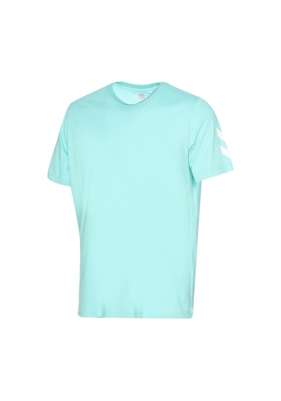 Hummel Elemental Chevron Cotton Tee Kısa Kollu Tişört 911946-9951 Mavi