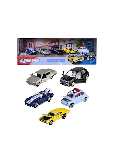 Majorette Vintage 5'li Die Cast Model Araç Hediye Seti