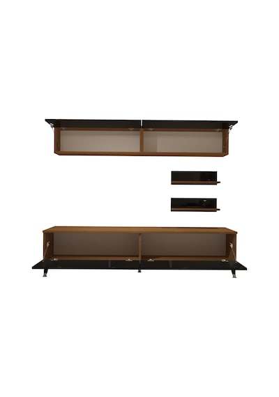 Decoraktiv Eko 5 Mdf Std Silver Tv Ünitesi Tv Sehpası Ceviz - Siyah
