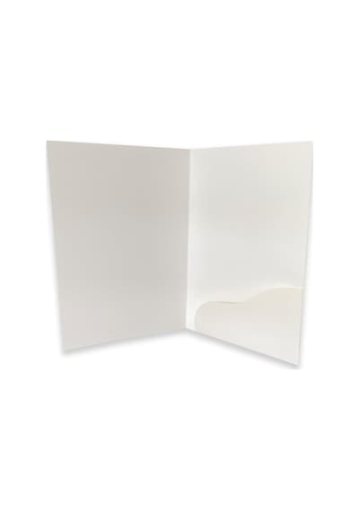 Tr 25 Adet Beyaz Cepli Dosya, A4, Baskısız, 300 Gr Bristol, 24x32.5 Cm