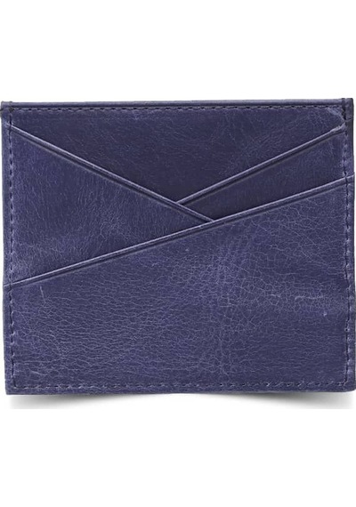 Guard Antik Lacivert Hakiki Deri Kartlık P5202 Lacivert