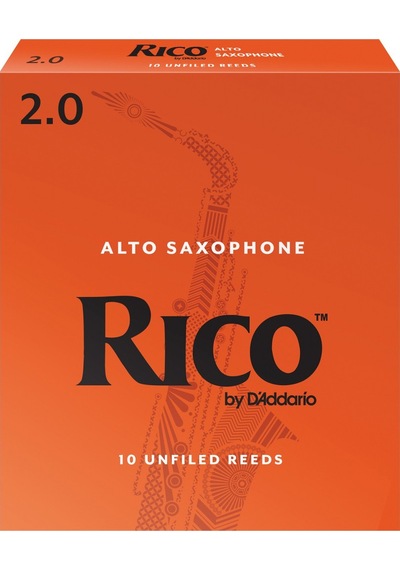 D'addario Rja1020 Rico Orange Box Alto Saksafon Kamışı No: 2.0 Başlangıç/eğitim - 10'lu Paket Klasik Turuncu Kutu, Caz Ve Eğitim İçin İdeal Standart