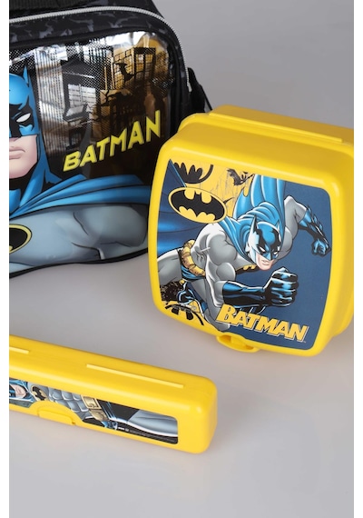 Yeni Sezon Lisanslı Batman Beslenme Çantası,matara,diş Fırçası Kutusu Ve Beslenme Kabı Yemek Seti Altın