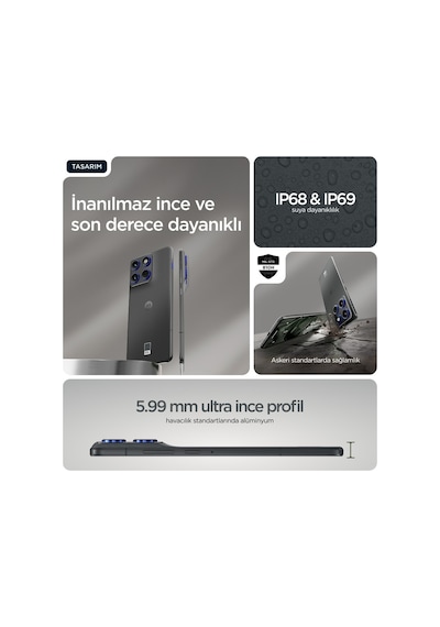 Motorola Edge 70 12 GB 512 GB (Distribütör Garantili) + Swarovski Kulaklık