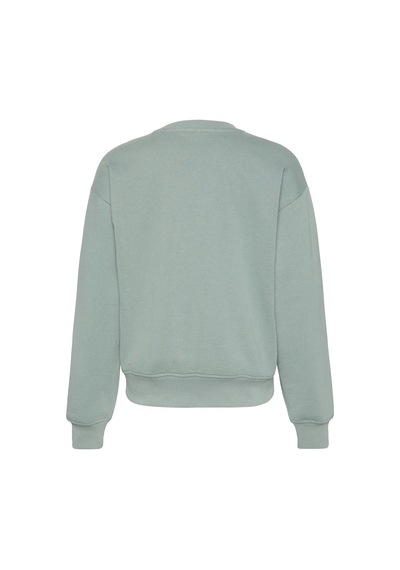 Calvin Klein Ls Archıve Logo French Terry Rlx Kadın Yeşil Sweatshirt