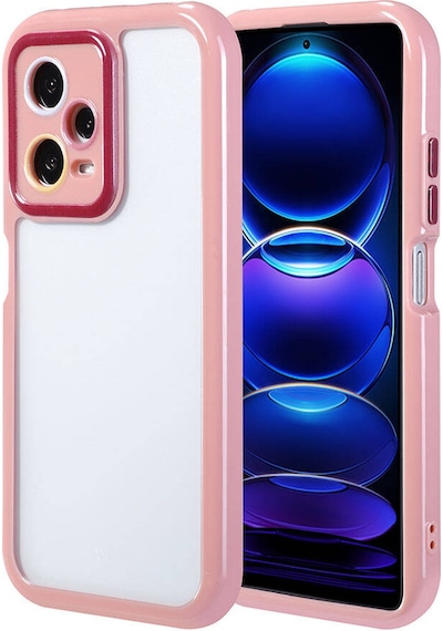 Xiaomi Redmi Note 12 Pro 5g Kılıf Kamera Korumalı Renkli Kenar Ve Çerçeve Tasarımlı Zore Vitamin Kap Mürdüm