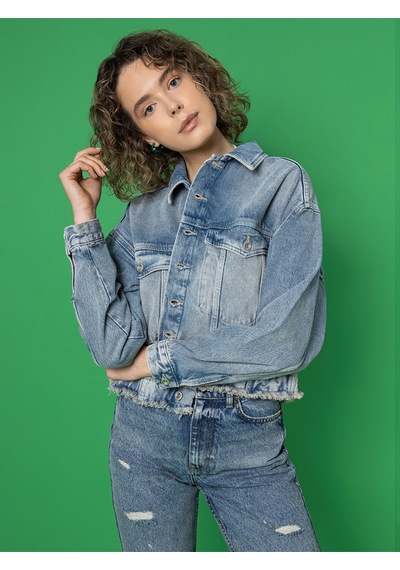 Comfort Fit Kadın Ceket mavi