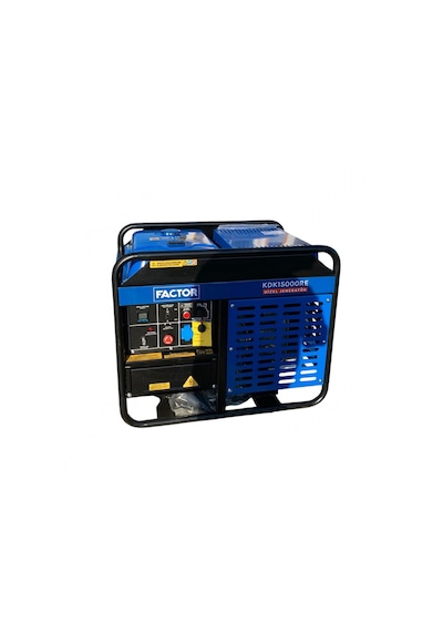 Factor KDK15000RE 15KVA Marşlı Monofaze Dizel Jeneratör