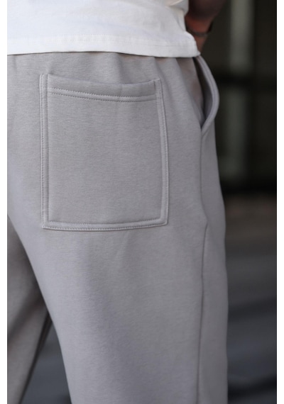 Madmext Boyalı Gri Rahat Kesim Erkek Eşofman Altı E6578 Boyalı Gri