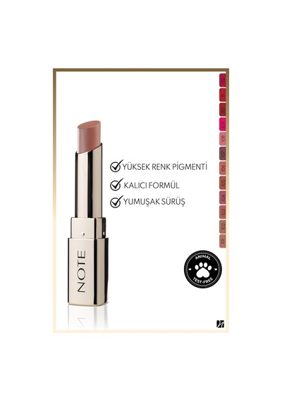 Note Cosmetics Iconic Matte Lipstick Kalıcı Mat Ruj 102 Soulmate - Nude 102
