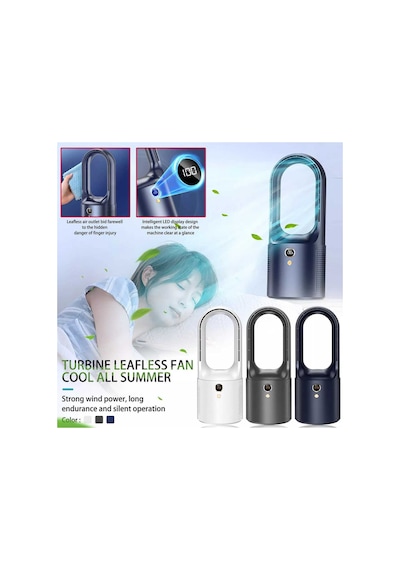 Mini Klima Led Ekran Masaüstü Soğutucu Soğutma Fanı Ev Ve Ofis İçin Taşınabilir Sessiz Şarjlı Fan