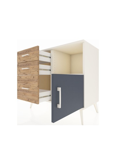 Hyperion Şifonyer Tek Raflı 3 Çekmeceli Tek Kapaklı 88x44x80 Aytaşı-antrasit/çam Antrasit/çam Hyperion Şifonyer Tek Raflı 3 Çekmeceli Tek Kapaklı 88x44x80 Aytaşı-antrasit/çam Antrasit/çam