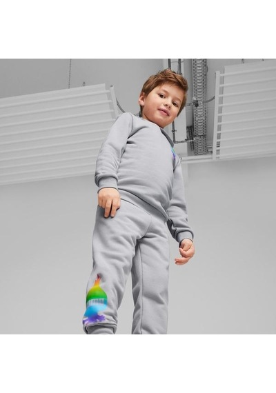 Puma Puma X Trolls Erkek Çocuk Gri Eşofman Altı Gri