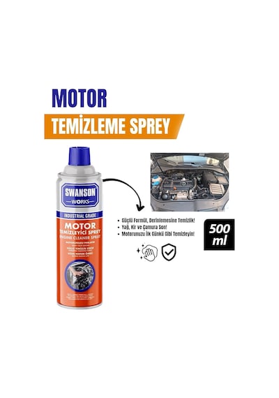 Motor Temizleme Spreyi - 500 Ml - Güçlü Formül