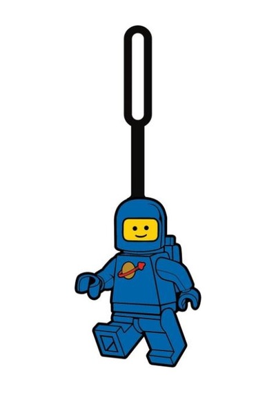Lego Spaceman Silicone Bag Tag - Blue 53482
