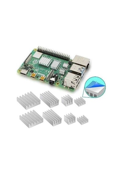 China 4in1 Alüminyum Soğutucu Seti Raspberry Pi 4b Uyumlu Standart
