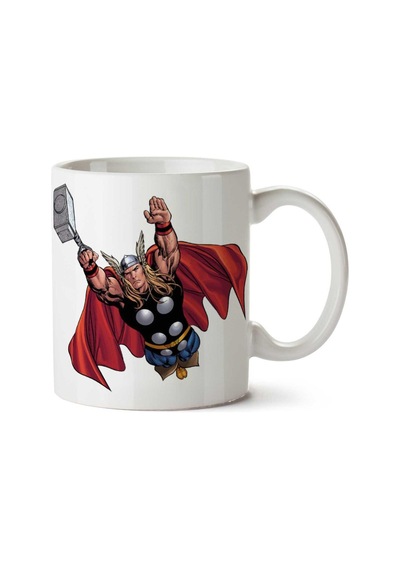 Thor Marvel İki Tarafı Baskılı Kupa Bardak Çok Renkli