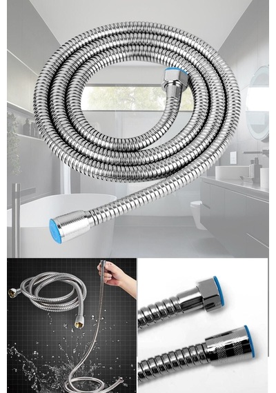 2 Metre Duş Hortumu Duş Spirali 200cm Duş Hortumu Plastik Renkli