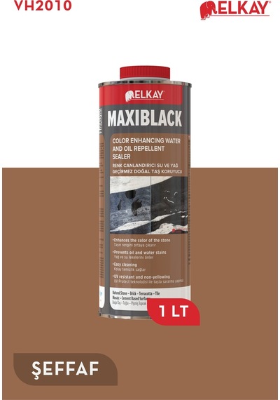 Vh2010 Maxıblack Doğal Taşlar Için Solvent Bazlı Renk Canlandırıcı Su Ve Yağ Geçirmez Koruyucu 1 Lt