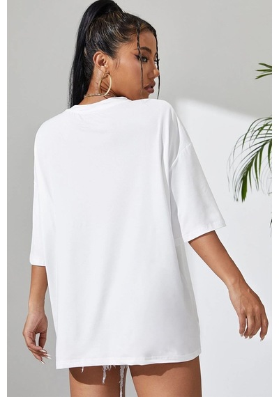Uyguntarz Unisex Nice Tasarım Tshirt Beyaz1