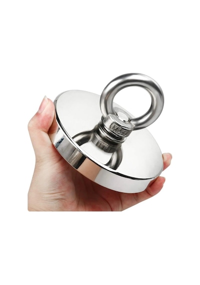 80 Mm Çapında Dev Neodyum Pot Mıknatıs Fishing Magnet Kanca Kurtarma Mıknatısı