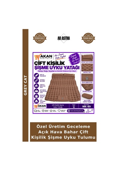 Özel Üretim Geceleme Açık Hava Bahar Çift Kişilik Şişme Uyku Tulumu Çok Renkli
