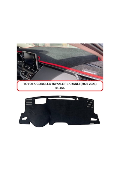 Toyota Uyumlu COROLLA HAYALET EKRANLI (2019+) TORPİDO KORUMASI / HALISI / ÖRTÜSÜ / KILIFI