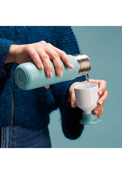 Dopper Insulated Yalıtımlı Termos Şişe 580 Ml - Okyanus Mavisi Turkuaz / Beyaz