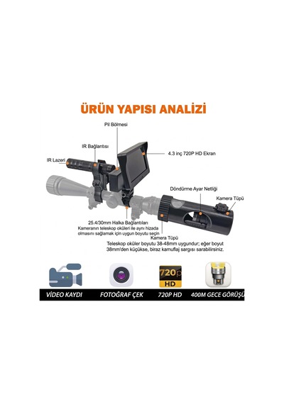 Ufly Megaorei M2a Fotoğraf Ve Video Kayıt Özellikli Hayvan Gözlem Kamerası Siyah