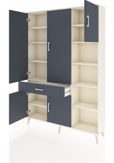 Arges Dolap 10 Raflı Tek Çekmeceli 5 Kapaklı 132x30x195 Aytaşı-antrasit/antrasit Antrasıt/antrasıt Arges Dolap 10 Raflı Tek Çekmeceli 5 Kapaklı 132x30x195 Aytaşı-antrasit/antrasit Antrasıt/antrasıt