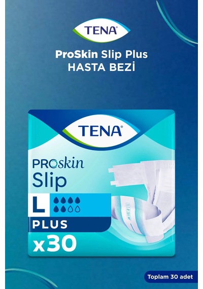 Tena Proskin Slip Plus Bel Bantlı Yetişkin Bezi L 60 Adet