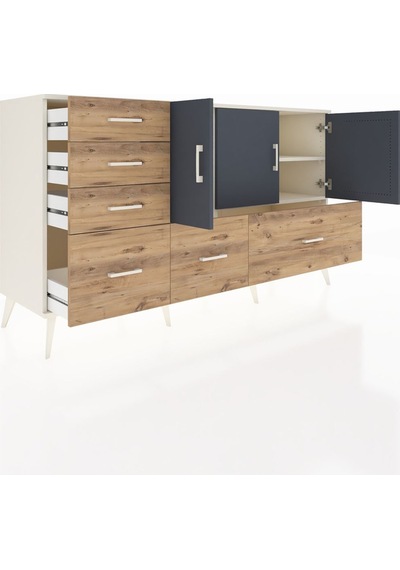 Kronos Konsol 4 Raflı 6 Çekmeceli 3 Kapaklı 176x59x99 Aytaşı-antr Aytaşı-antrasit/çam Kronos Konsol 4 Raflı 6 Çekmeceli 3 Kapaklı 176x59x99 Aytaşı-antr Aytaşı-antrasit/çam