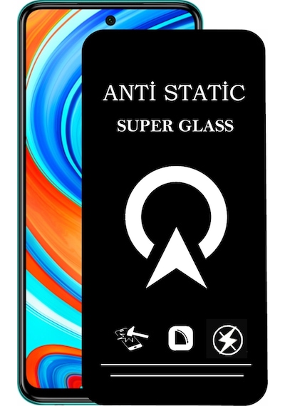 Xiaomi Redmi Note 9 Pro Tam Kaplayan Cam Anti Statik Safir Çizilmez Ekran Koruyucu