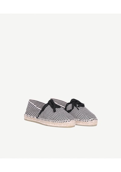 Yargıcı Yumuşak Kanvas Fiyonklu Espadril 26ykay4035x 001 Siyah