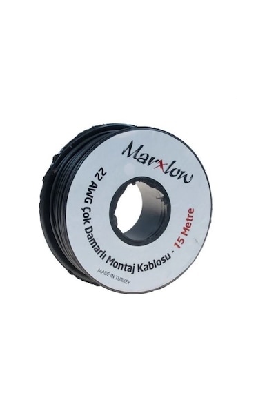 Çok Damarlı Montaj Kablosu 22Awg 15 Metre Siyah