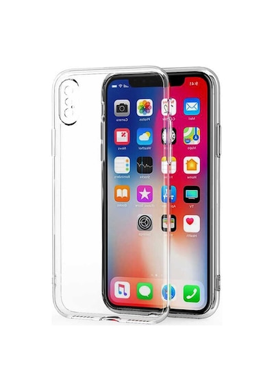 Apple Uyumlu iPhone X Kılıf Kamera Korumalı Süper Silikon Şeffaf Kapak