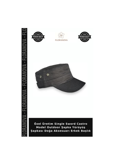 Floranova Özel Üretim Single Sword Castro Model Outdoor Şapka Yürüyüş Şapkası Doğa Aksesuarı Erkek Başlık Çok Renkli