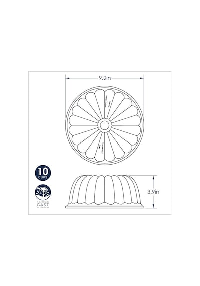 Nordic Ware Elegant Party Bundt Pan Kek Kalıbı Nw-58677 Nordic Ware Renkli