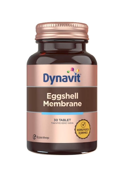 Dynavit Eggshell Membrane 30 Tablet-yumurta Kabuğu Zarı,msm,vitamin C,akgünlük Ve Zerdeçal Ekstresi,manganez