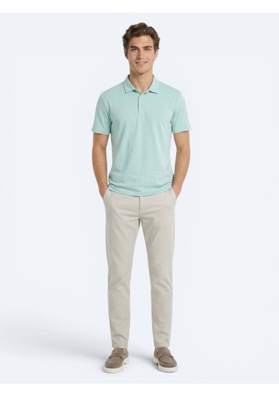 Kip Mint Düz Polo Yaka T-shirt