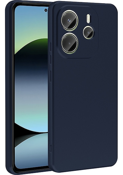 Xiaomi Redmi Note 14 4g Kılıf Zore Premier Silikon Kapak Lacivert