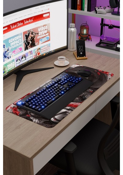 Levi Ackerman Anime V3 - 70x30 Xl Gaming Kauçuk Kaymaz Taban Mouse Pad Fare Altlığı