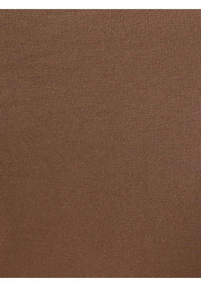 Slim Fit Kadın Bluz U.kol Kahverengi