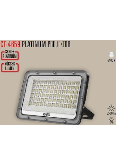 Cata Ct-4659 Platinum Led Projektör 100w Beyaz Işık