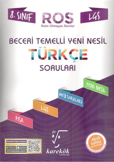 Karekök Yayınları 8. Sınıf Lgs Beceri Temelli Yeni Nesil Türkçe S