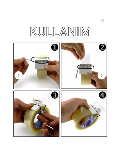 Bant Kesme Aparatı Avuç İçi Bant Kesici Paketleme Ve Kolay Bant Yapıştırma Aparatı 1
