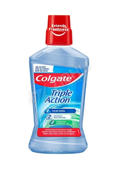 4 Adet Colgate Plax Ağız Bakım Suyu Üçlü Etki 500 Ml
