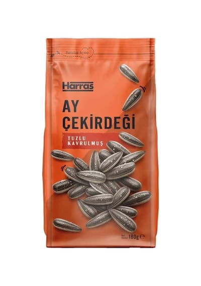 Siyah Ay Çekirdeği Tuzlu Kavrulmuş Kilitli Paket 180 Gr 4 Adet Toplam 720 Gr